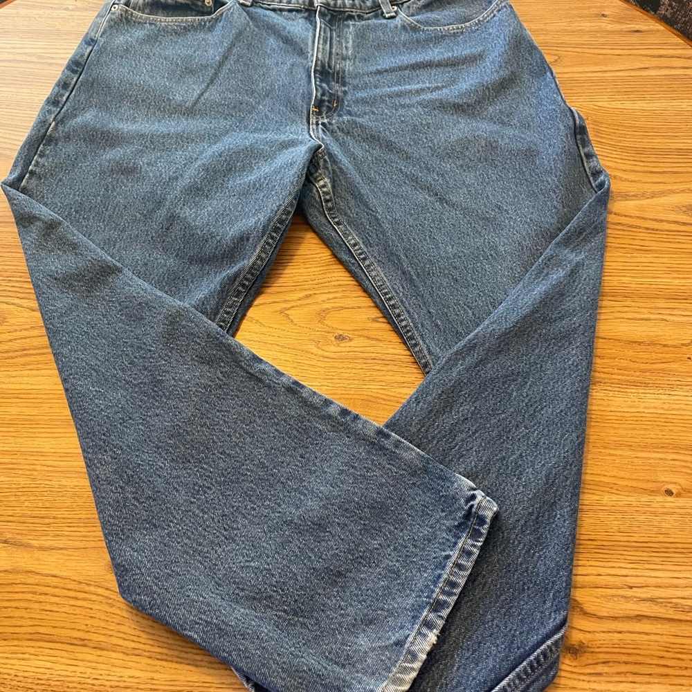 Ralph Lauren blue jeans.